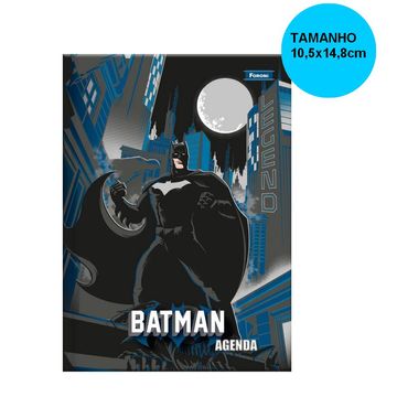 Agenda Escolar Permanente 105x148mm 96 Folhas Batman - Foroni - 54.7669-0