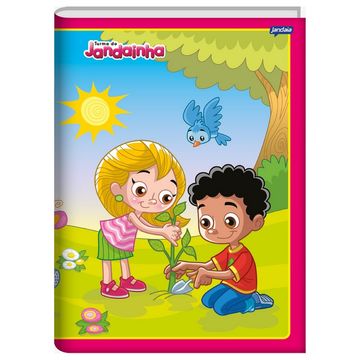 Caderno Brochurão Capa Dura Costurado 48 Fls 200x275 Turma do Jandainha Rosa - Unitário - Foroni - 71683-77B