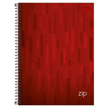 Caderno Universitário Capa Dura Espiral 1 Matéria 96 Fls 200x275 Zip Vermelho - Unitário - Tilibra - 134490