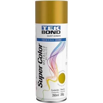 Tinta Spray Super Color Ouro Metálico Uso Geral 350ml/250g - Tekbond - 23351006900