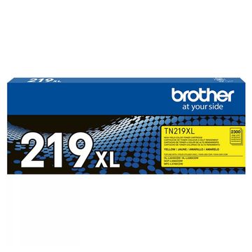 Toner Brother Amarelo Original - TN219XLYBR - 2.300 páginas para HLL3240CDW, HLL3280CDW, DCPL3560CDW, MFCL3760CDW