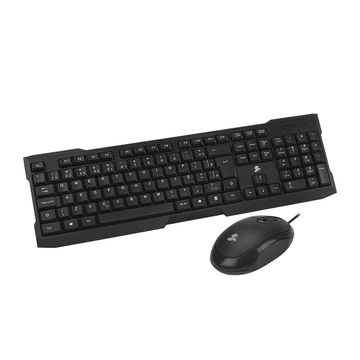 Kit Teclado + Mouse USB 5+ Combo Office Preto - KC-500-SINOP-03