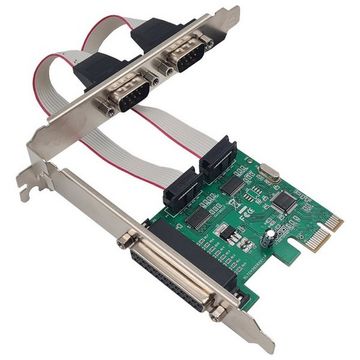 Placa PCI-E 2 Seriais + Paralelo Low Profile F3 - 143