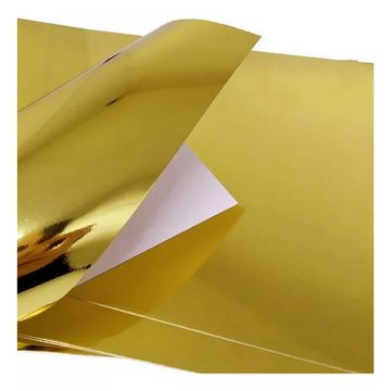 Papel Lamicote A4 10 Folhas 250 Gramas Dourado Masterprint - 302070040