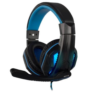 Fone de Ouvido Gamer Headset Hoopson Preto Conexão P2 3,5mm com Microfone e Cabo 2,4 Metros - GA-2