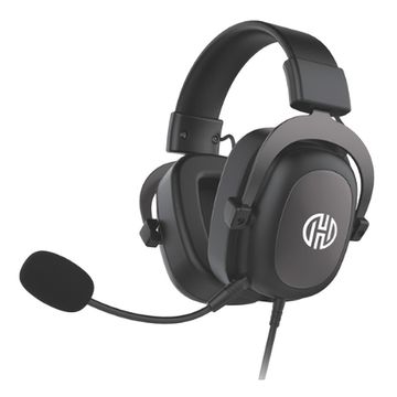 Fone de Ouvido Gamer Headset Hoopson Preto Conexão P2 3,5mm com Microfone e Cabo 1,7 Metros - LX-02