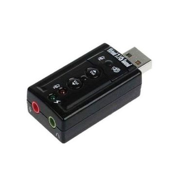 Adaptador de Som USB 7.1 Canais 2 Entradas Exbom - USOM-10-SINOP-03