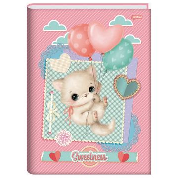 Caderno Brochurão Capa Dura Costurado 80 Fls 200x275 Sweetness - Unitário - Foroni - 68903-77E