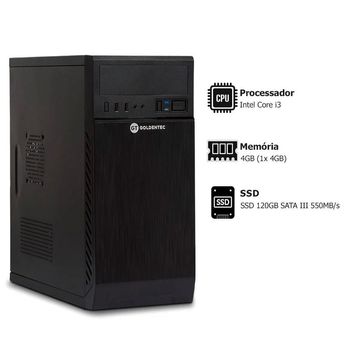 Micro Computador Goldentec F-GCL - 61198 / 64801 Core i3 2120 Memória 4 GB SSD 120 GB sem Monitor-SINOP-03