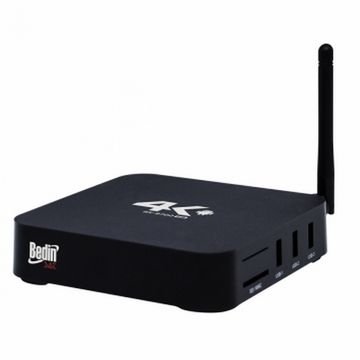 Smart TV Box Bedin Sat Quad-Core com Wi-Fi, Android 7.1.2 4K Ram 1GB Rom 8GB - BS9700