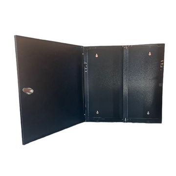 Rack para CFTV DVR Vazio Vertical 40x35x11cm com Chave Preto Fibra Metal - CF40X35X11PTO-SINOP-03