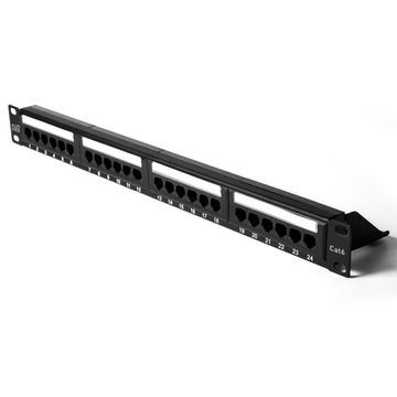 Patch Panel 24 Portas 19 Polegadas Cat.6 Pluscable - LA-P624-SINOP-03