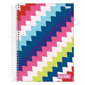 Caderno Universitário Capa Dura Espiral 12 Matérias 192 Fls 200x275 Uma Stella H - Unitário - Jandaia - 68792