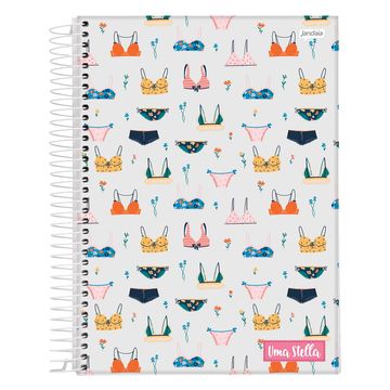 Caderno Universitário Capa Dura Espiral 12 Matérias 192 Fls 200x275 Uma Stella F - Unitário - Jandaia - 68792