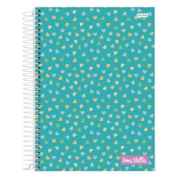 Caderno Universitário Capa Dura Espiral 12 Matérias 192 Fls 200x275 Uma Stella K - Unitário - Jandaia - 68792