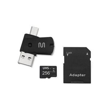 Cartão de Memória Multilaser 256 GB Micro Ultra High Speed SD+USB+OTG Adaptador - MC154
