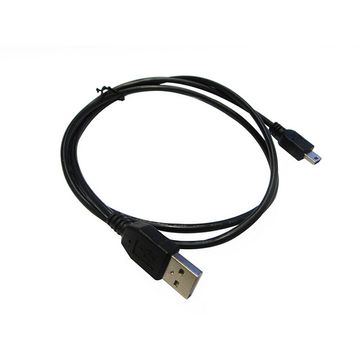 Cabo USB A-Macho - Mini 5 Pinos Macho 1,8 Metros Preto - Seccon - HL-US003-1.8M-SW