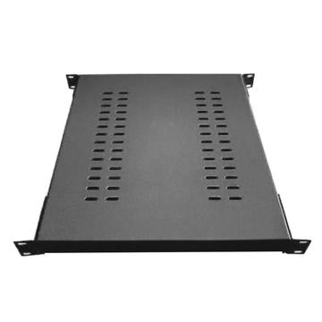 Bandeja Fixa para Rack 1U 19Pol 700mm Preto Fibra Metal - BF700