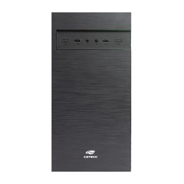 Gabinete C3Tech MT-32BK 2 Baias Preto com Fonte 200W