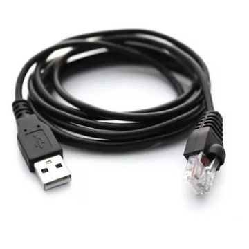 Cabo de Dados para Leitor Código de Barras LB-50/100BK USB A-Macho x RJ-45 C3Tech - 341080100100