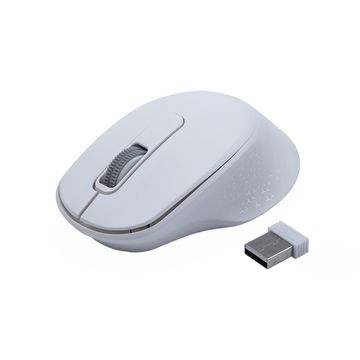 Mouse Sem Fio Bluetooth ou Wireless 1600dpi C3Tech Branco - M-BT200WH