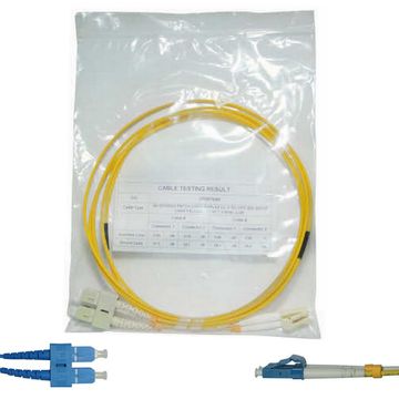 Cabo Patch Cord LC/UPC-SC/UPC 09/125 Fibra Optica 2,5M Duplo Seccon SecFiber - NKLT-LUSU2S3092.250C