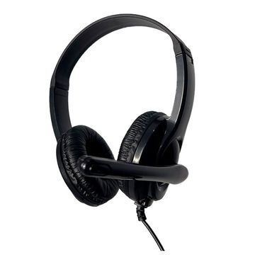 Fone de Ouvido Headset com Microfone USB Preto Flat Yakao - 73139605