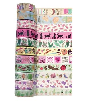 Fita Adesiva Washi Tape Nature 15mmx5m Unitário Soul - BRW - WT1560