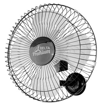 Ventilador de Parede Venti Delta Premium 50CM Bivolt 170 Watts 4 Pás Preto - 71-5425