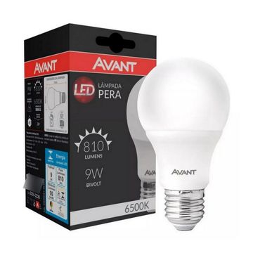 Lâmpada Led Bulbo 9 Watts 6500K Branco E27 Bivolt Avant - 335401378