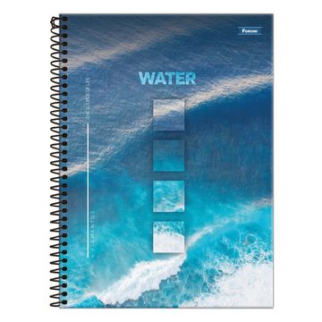 Caderno Universitário Capa Dura Espiral 10 Matérias 160 Fls 200x275 4 Elementos - Unitário - Foroni - 30.8026-8F