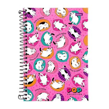 Caderno Capa Dura Espiral 80 Fls 140x202 Pop Collection Frutas - Unitario - Foroni - 30.8157-4