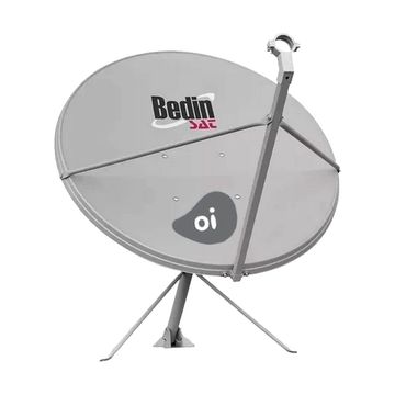 Antena Parabólica TV Banda KU Chapa 90 Cm OffSet Bedin Sat - Não acompanha LNBF - 50311010-SINOP-03