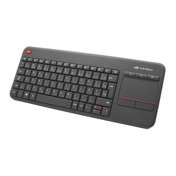 Kit Teclado + Mouse Touch Pad Integrado C3tech Preto/Vermelho - K-WT200BK-SINOP-03