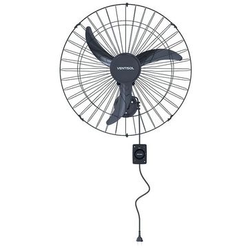 Ventilador de Parede Ventisol Monta Fácil 50CM BIV 200W 3 Pás Preto - 538-SINOP-03