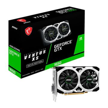 Placa de Vídeo Msi Geforce GTX1650 D6 VENTUS XS 4GB DDR6 128Bits HDMI DVI Displayport - GTX1650 D6 VENTUS XS - 912-V812-003-SINOP-03