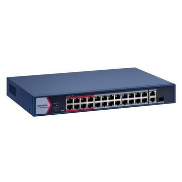 Switch PoE Hikvision DS-3E1326P-EI/M 24 Portas 10/100 +1 Gigabit + 1 Combo RJ45/SFP