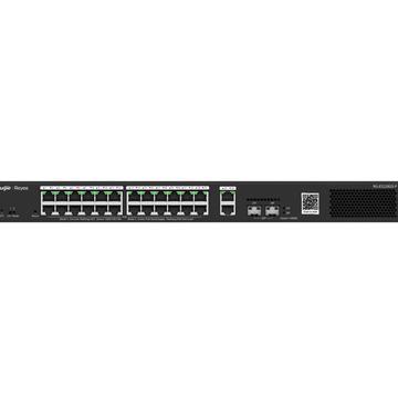 Switch PoE+ Gerenciável L2 Ruijie | Reyee RG-ES228GS-P 24 Portas Gigabit +2 SFP