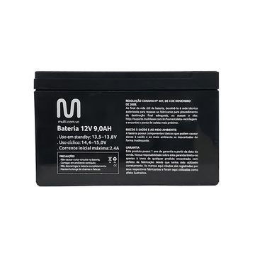 Bateria Selada para Alarmes e No-Breaks 9,0 Ah 12 Volts Multi - EN015