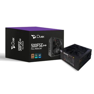 Fonte para Micro Computador ATX 500W Real Duex 80 Plus Bronze Modular PFC Ativo DX 500FSE++ com Cabo de Força