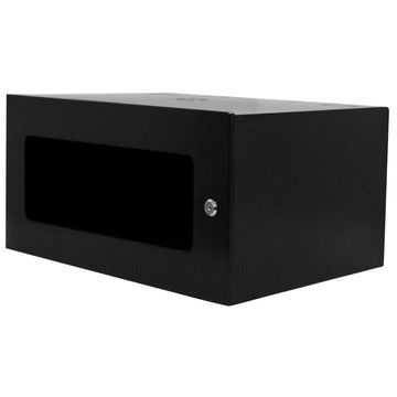 Mini-Rack Parede 5U x 350mm 19Pol com Chave Preto - KS2 - 200063
