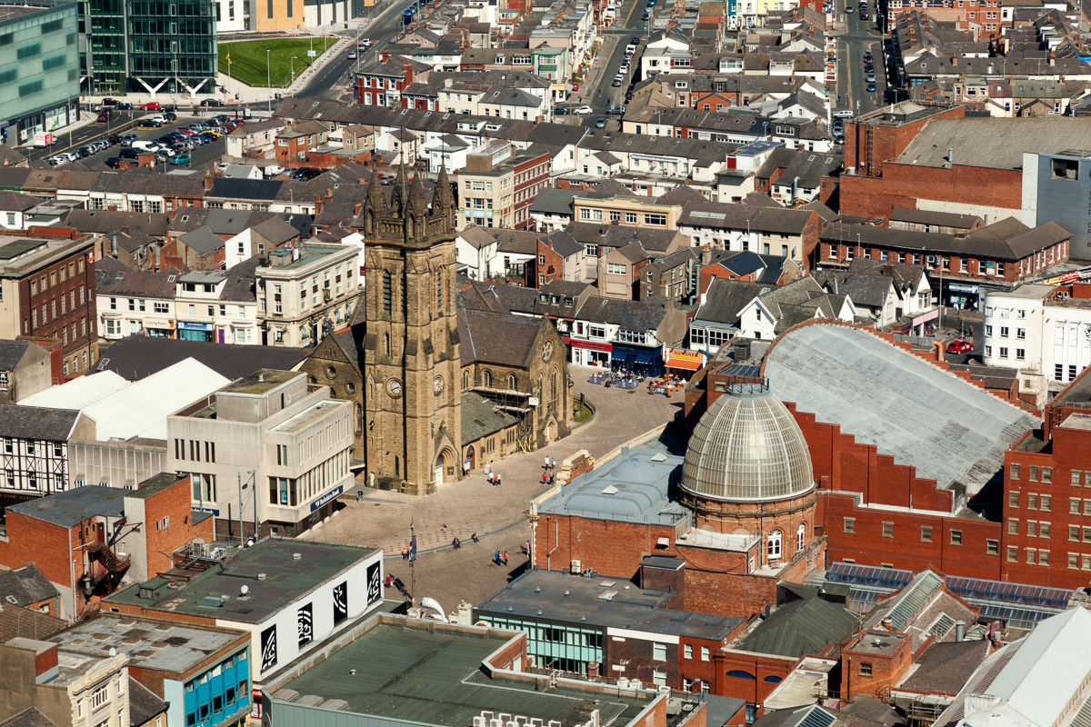 Photograph of The View From The Blackpool Tower Eye