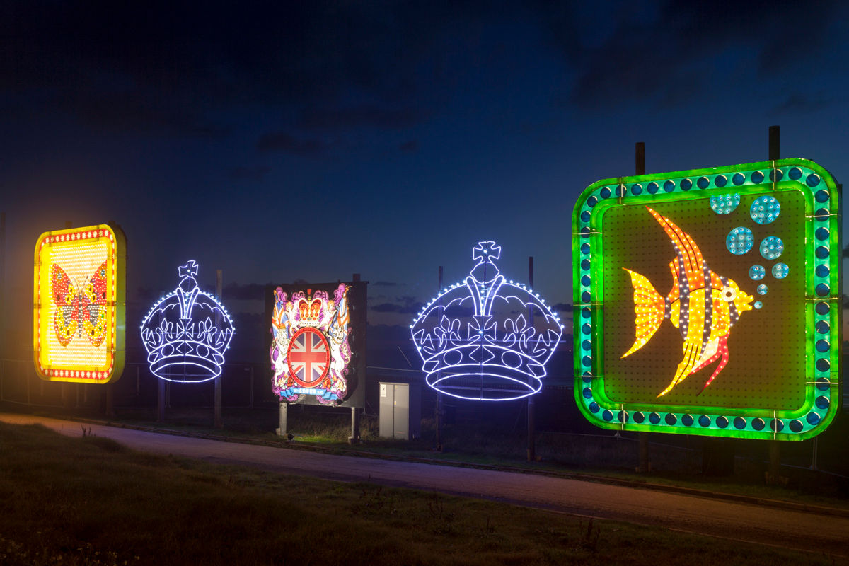 Queen & Crowns Tableaux - Blackpool Illuminations 2014 Photography