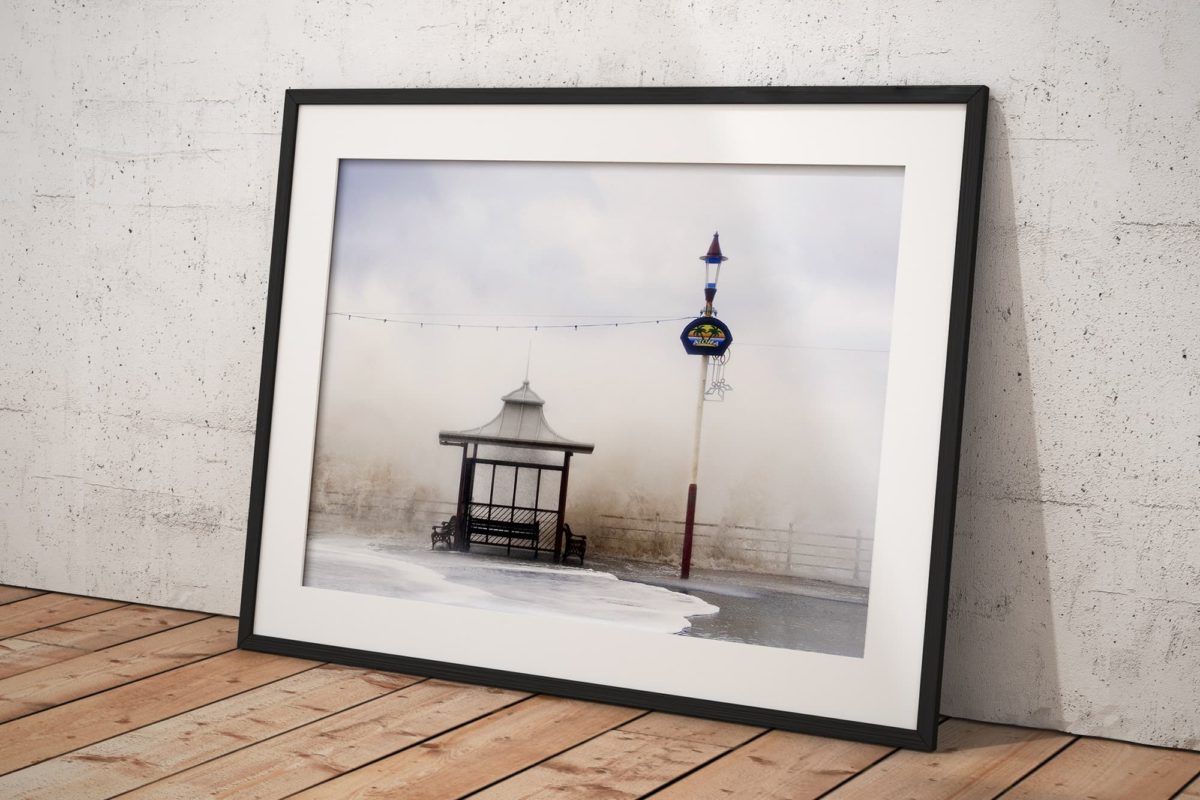 Aloha From Blackpool Photography Print In Black Frame