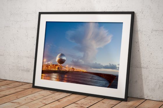 Cumulonimbus Cloud Photography Print In Black Frame