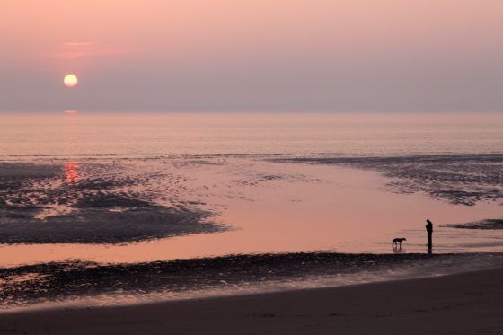 Blackpool Sunset Silhouettes Photography Print