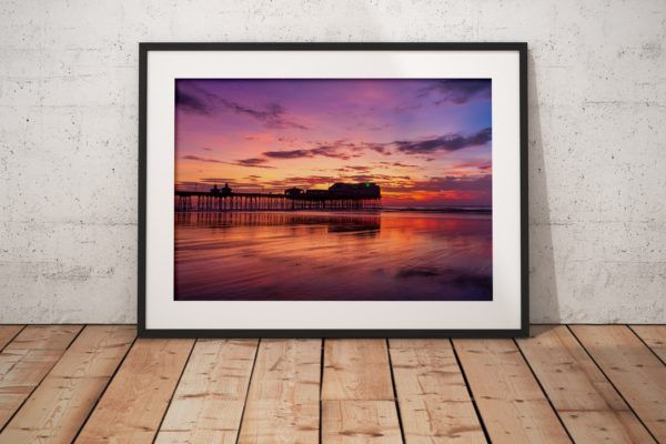 Blackpool North Pier Photography Print In Black Frame