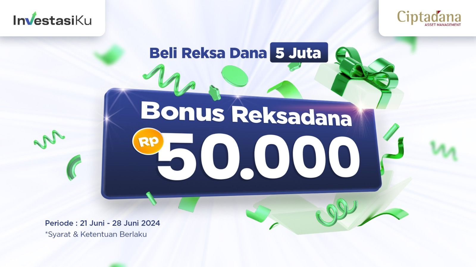 Beli Reksa Dana Ciptadana Dapat Bonus Reksa Dana Rp 50,000