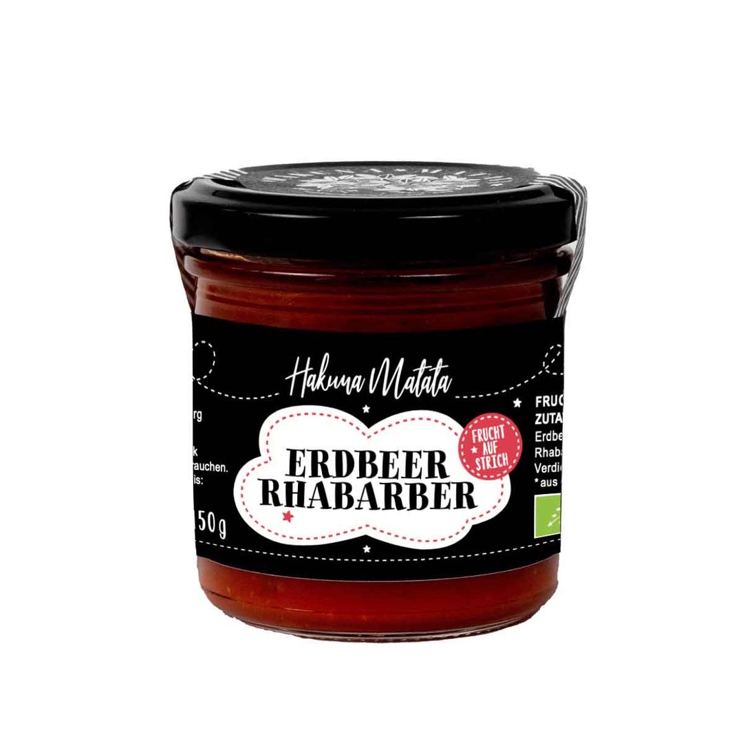 Bio Erdbeer Rhabarber Fruchtaufstrich