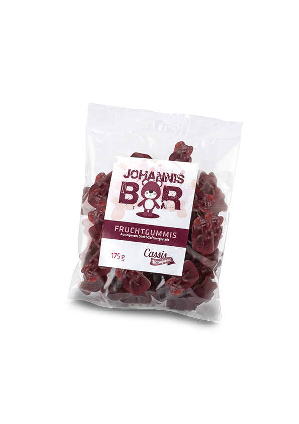 Fruchtgummis Schwarze Johannisbeere